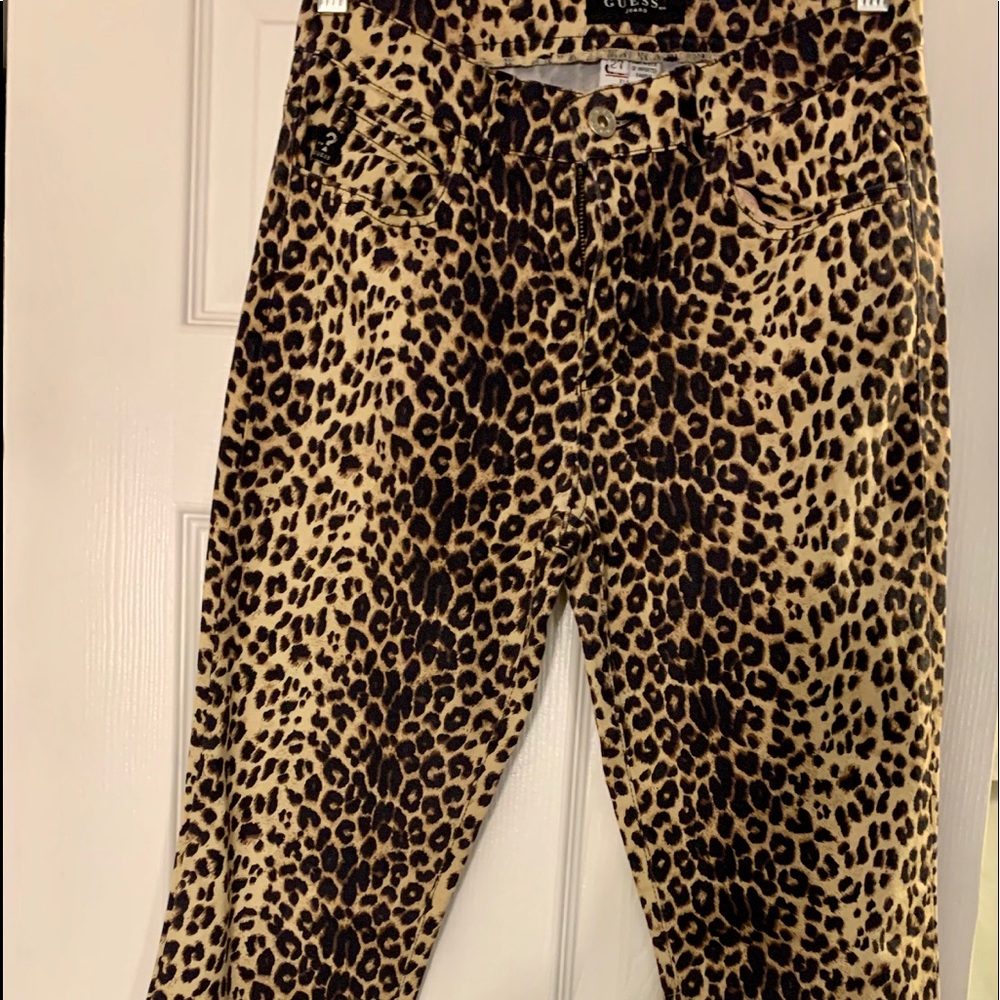Guess leopard print pants